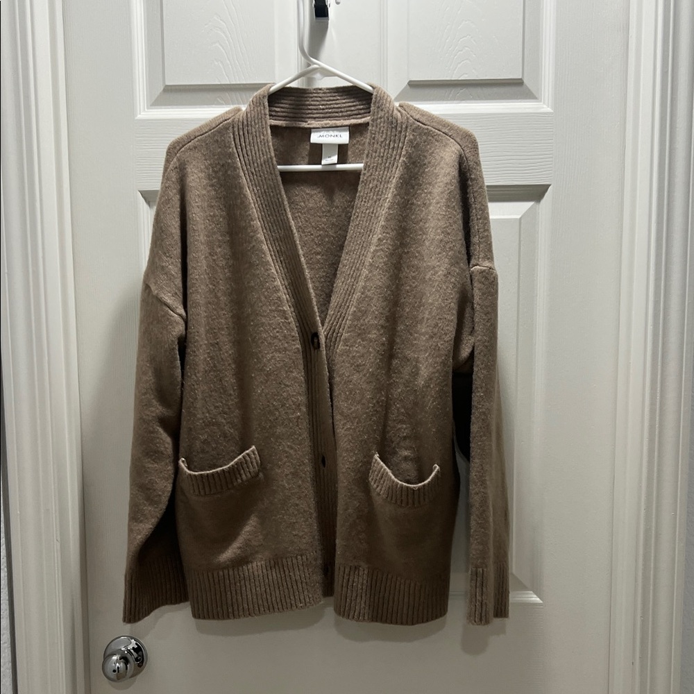 ASOS Monki Cozy Taupe Cardigan